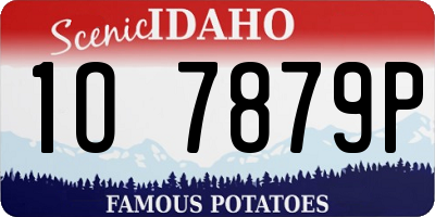 ID license plate 1O7879P