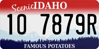 ID license plate 1O7879R