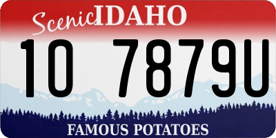 ID license plate 1O7879U