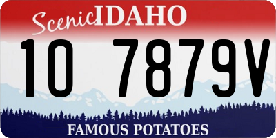 ID license plate 1O7879V