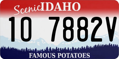 ID license plate 1O7882V