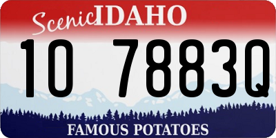 ID license plate 1O7883Q