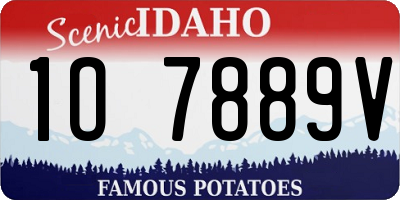 ID license plate 1O7889V