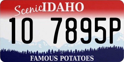 ID license plate 1O7895P
