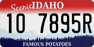 ID license plate 1O7895R