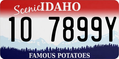 ID license plate 1O7899Y