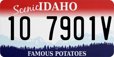 ID license plate 1O7901V