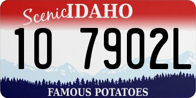 ID license plate 1O7902L
