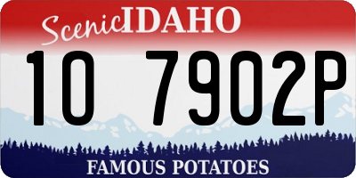 ID license plate 1O7902P