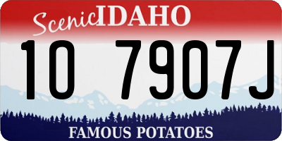 ID license plate 1O7907J