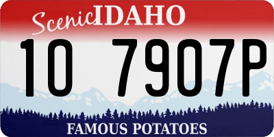 ID license plate 1O7907P
