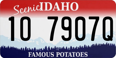 ID license plate 1O7907Q