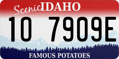 ID license plate 1O7909E