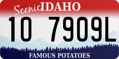 ID license plate 1O7909L