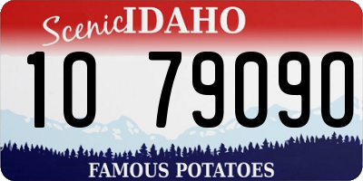 ID license plate 1O7909O