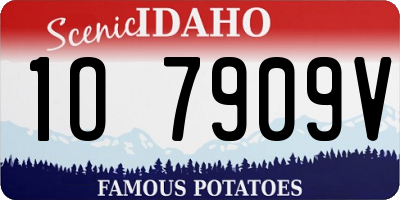 ID license plate 1O7909V