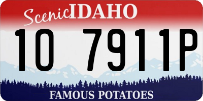 ID license plate 1O7911P