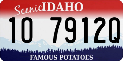 ID license plate 1O7912Q