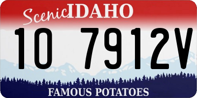 ID license plate 1O7912V