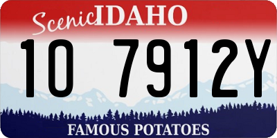ID license plate 1O7912Y