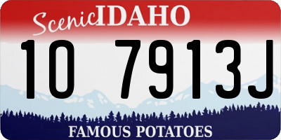 ID license plate 1O7913J