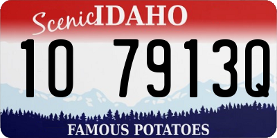 ID license plate 1O7913Q
