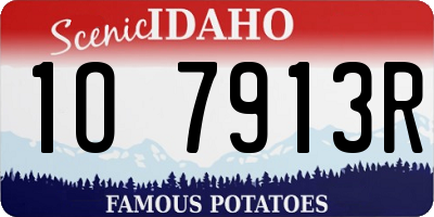 ID license plate 1O7913R