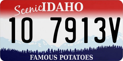 ID license plate 1O7913V