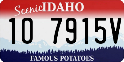 ID license plate 1O7915V