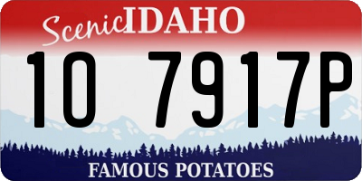 ID license plate 1O7917P