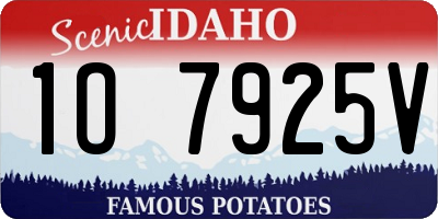 ID license plate 1O7925V