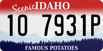 ID license plate 1O7931P
