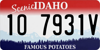 ID license plate 1O7931V