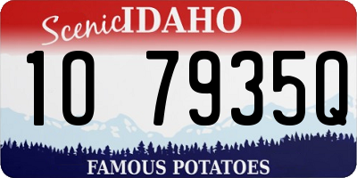 ID license plate 1O7935Q