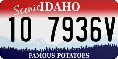ID license plate 1O7936V