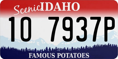 ID license plate 1O7937P