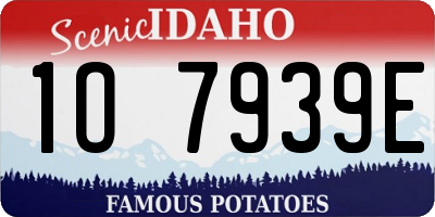 ID license plate 1O7939E