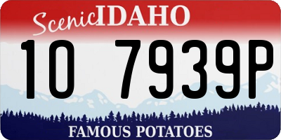 ID license plate 1O7939P
