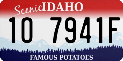 ID license plate 1O7941F