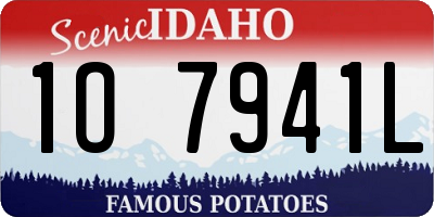 ID license plate 1O7941L