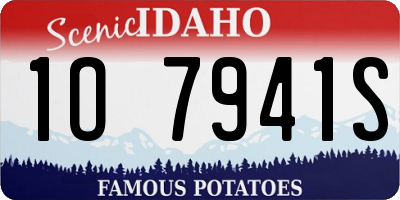 ID license plate 1O7941S