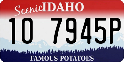 ID license plate 1O7945P