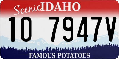 ID license plate 1O7947V