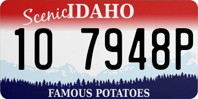 ID license plate 1O7948P