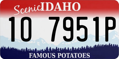 ID license plate 1O7951P