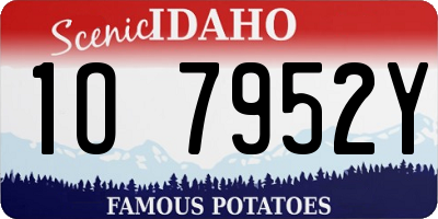 ID license plate 1O7952Y
