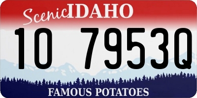 ID license plate 1O7953Q