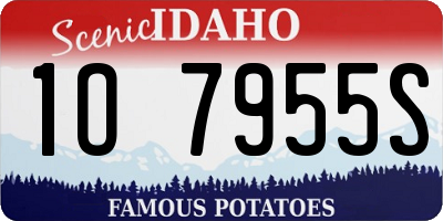 ID license plate 1O7955S