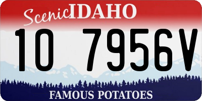 ID license plate 1O7956V