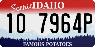 ID license plate 1O7964P
